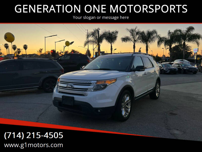 2014 Ford Explorer for sale at GENERATION ONE MOTORSPORTS in La Habra CA