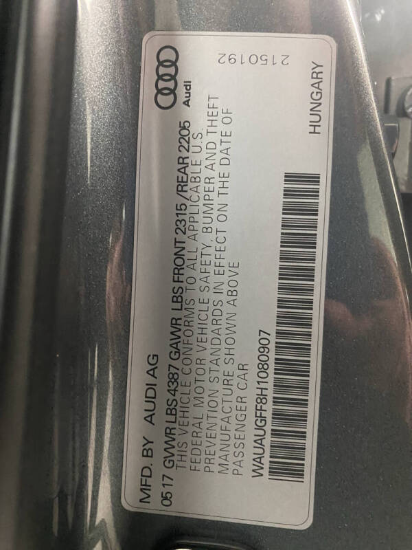 2017 Audi A3 2.0T Premium