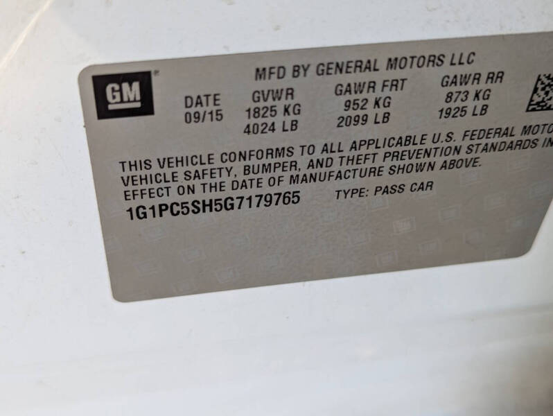 2016 Chevrolet Cruze Limited LS Auto