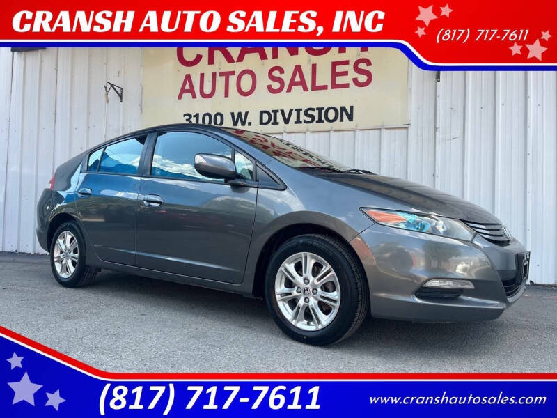 2011 Honda Insight for sale at CRANSH AUTO SALES, INC in Arlington TX