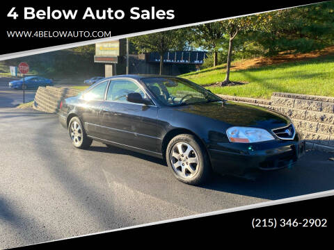 2001 Acura CL for sale at 4 Below Auto Sales in Willow Grove PA