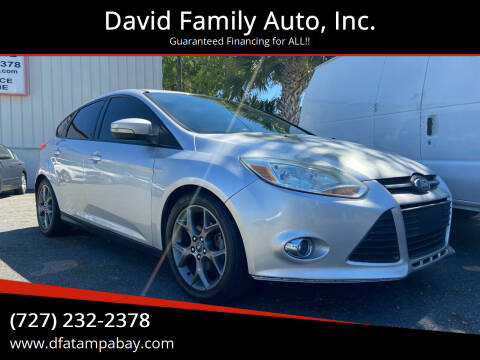 2014 Ford Focus for sale at David Family Auto, Inc. in New Port Richey FL