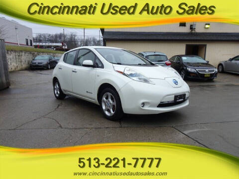 2012 Nissan LEAF for sale at Cincinnati Used Auto Sales in Cincinnati OH