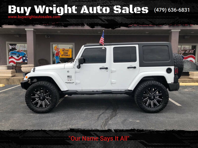 2017 Jeep Wrangler Unlimited for sale at Buy Wright Auto Sales in Rogers AR