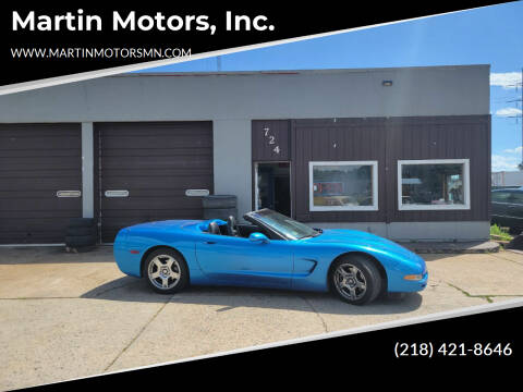 1999 Chevrolet Corvette for sale at Martin Motors, Inc. in Chisholm MN