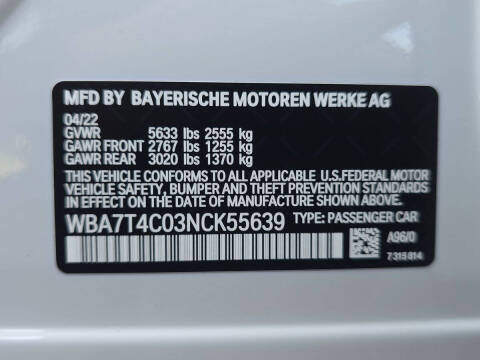 2022 BMW 7 Series 740i xDrive