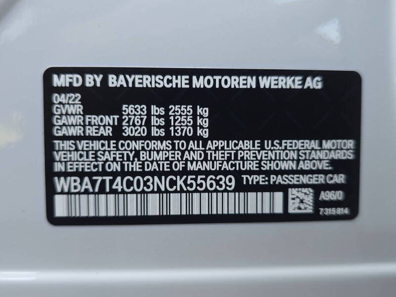 2022 BMW 7 Series 740i xDrive