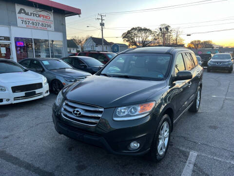 2012 Hyundai Santa Fe for sale at AutoPro Virginia LLC in Virginia Beach VA