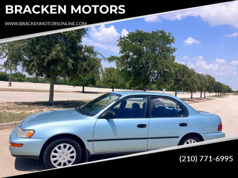 1994 Toyota Corolla for sale at BRACKEN MOTORS in San Antonio TX