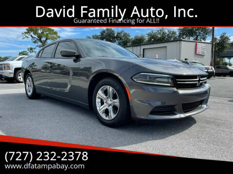 2016 Dodge Charger for sale at David Family Auto, Inc. in New Port Richey FL
