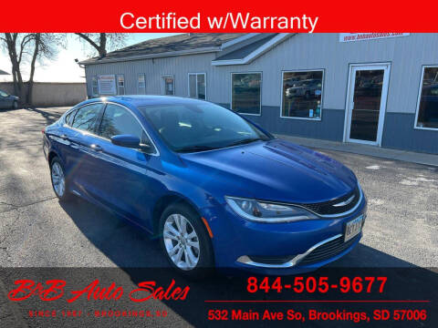 2016 Chrysler 200 for sale at B & B Auto Sales in Brookings SD