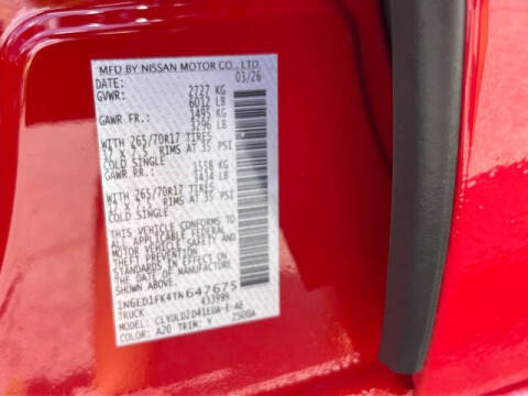 2026 Nissan Frontier PRO-4X