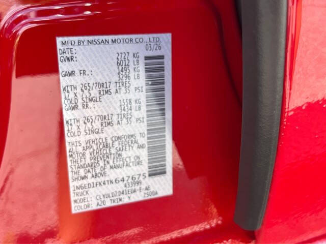 2026 Nissan Frontier PRO-4X