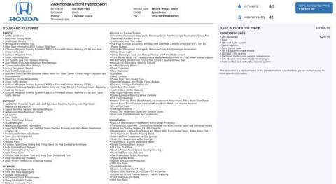 2024 Honda Accord Hybrid Sport
