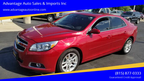 2013 Chevrolet Malibu for sale at Advantage Auto Sales & Imports Inc in Loves Park IL