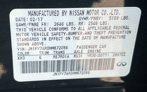 2017 Infiniti Q50 Red Sport 400