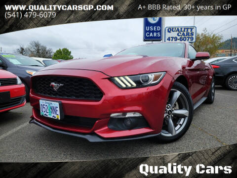 2016 Ford Mustang for sale at Quality Cars in Grants Pass OR