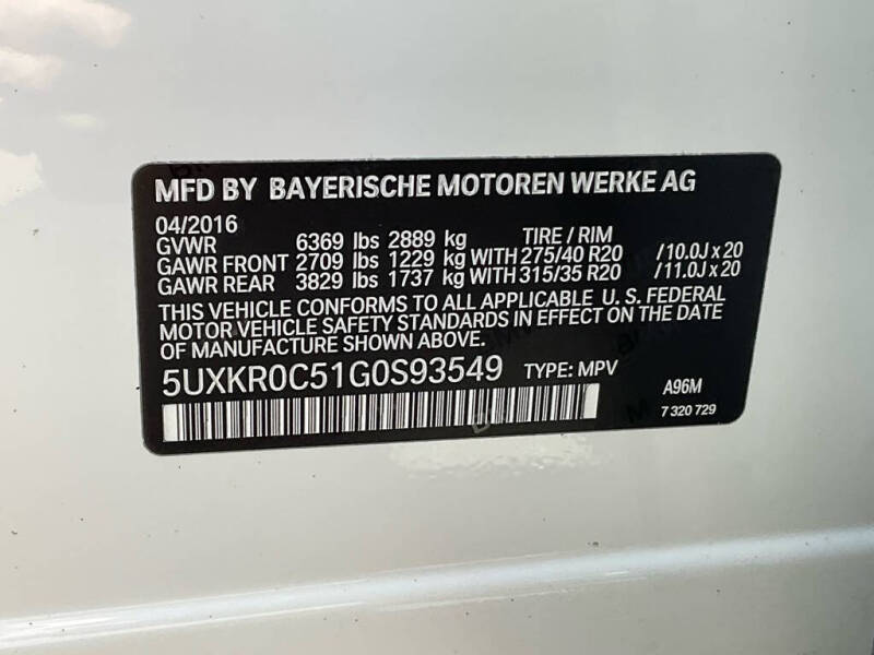 2016 BMW X5 xDrive35i