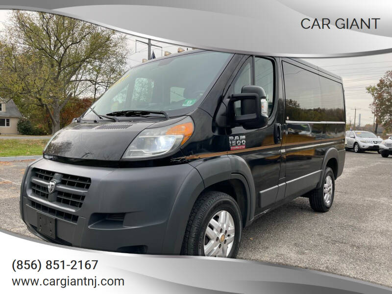 2017 RAM ProMaster for sale at Car Giant in Pennsville NJ
