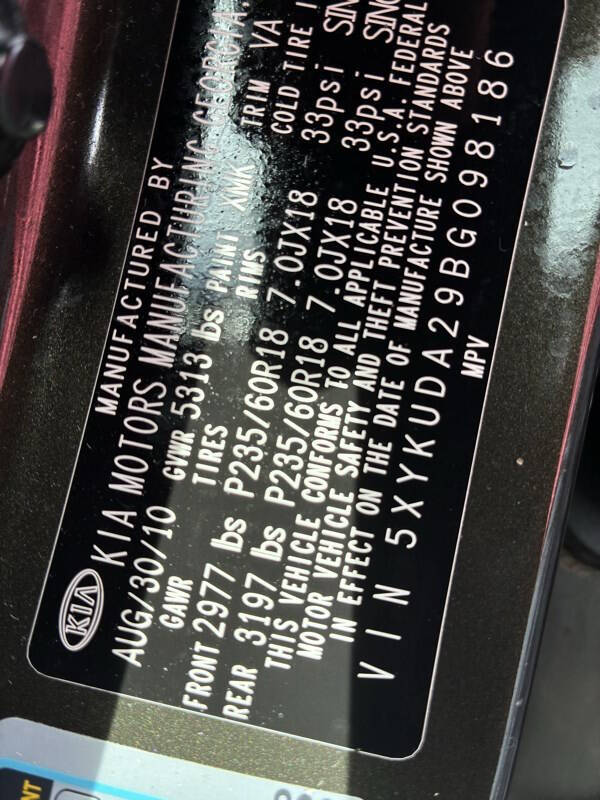 2011 Kia Sorento EX
