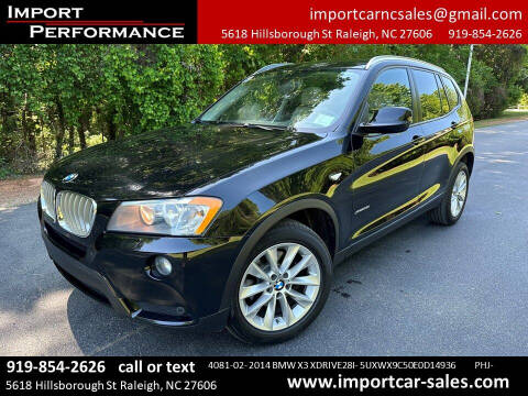 2014 BMW X3 for sale at Import Performance Sales in Raleigh NC