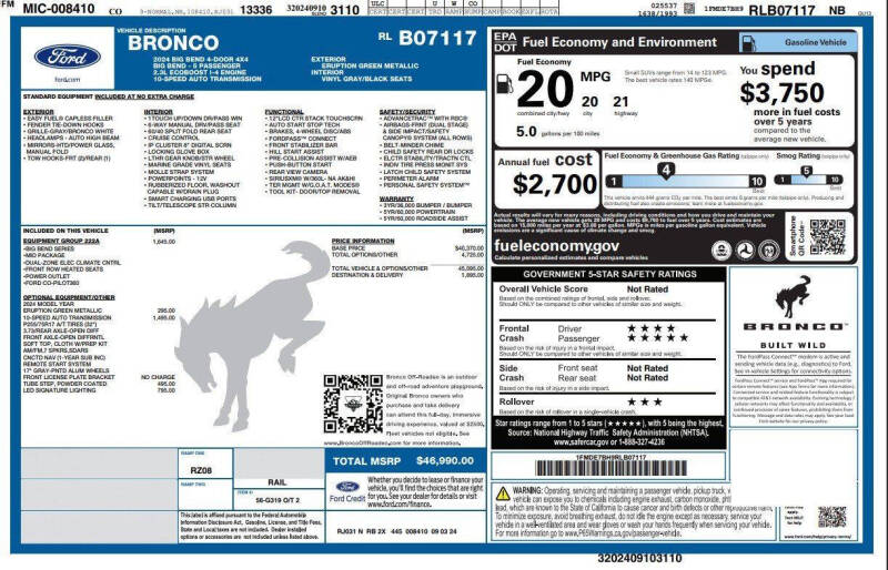 2024 Ford Bronco Big Bend