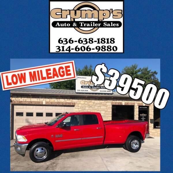 2014 RAM Ram Pickup 3500 for sale at CRUMP'S AUTO & TRAILER SALES in Crystal City MO