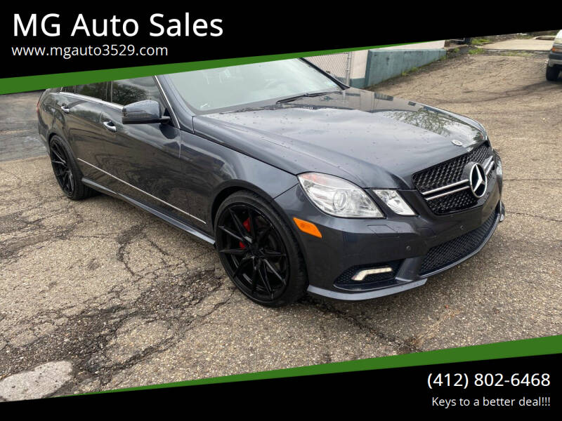 2010 Mercedes-Benz E-Class for sale at MG Auto Sales in Pittsburgh PA
