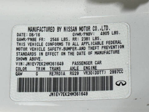 2017 Infiniti Q60 3.0T Premium