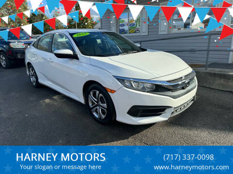 2018 Honda Civic for sale at HARNEY MOTORS in Gettysburg PA