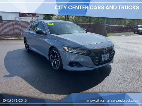 2021 Honda Accord for sale at City Center Cars and Trucks in Roseburg OR