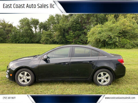 2015 Chevrolet Cruze for sale at East Coast Auto Sales llc in Virginia Beach VA