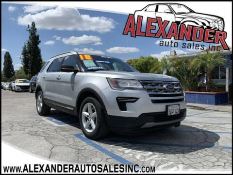 2018 Ford Explorer for sale at Alexander Auto Sales Inc in Whittier CA