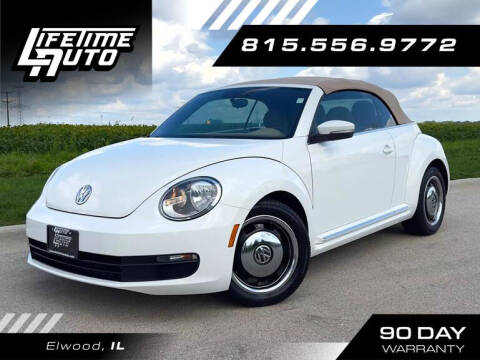 2013 Volkswagen Beetle Convertible for sale at Lifetime Auto in Elwood IL