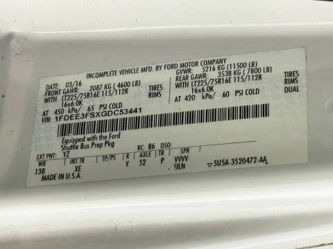 2016 Ford E-Series E-350 SD