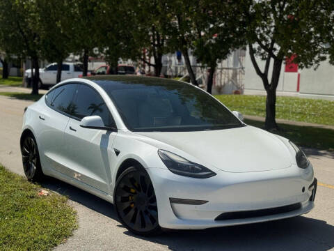2021 Tesla Model 3 for sale at HIGH PERFORMANCE MOTORS in Hollywood FL