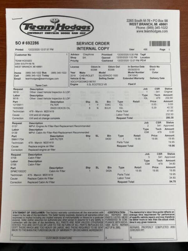 2019 Chevrolet Silverado 1500