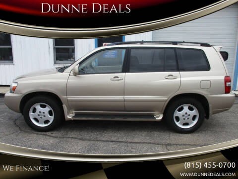 2006 Toyota Highlander for sale at Dunne Deals in Crystal Lake IL