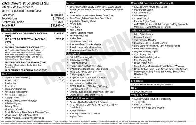2020 Chevrolet Equinox LT