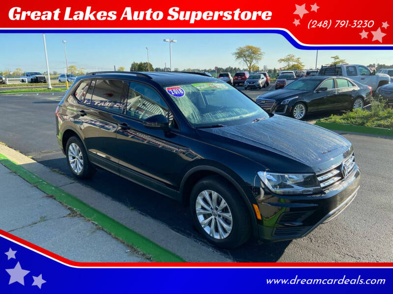 2018 Volkswagen Tiguan for sale at Great Lakes Auto Superstore in Waterford Township MI