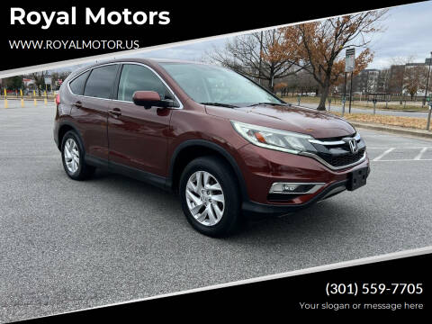 2015 Honda CR-V for sale at Royal Motors in Hyattsville MD