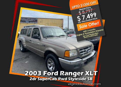 2003 Ford Ranger for sale at Virginia Auto Mall in Woodford VA