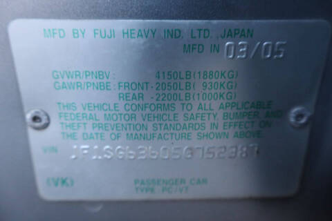 2005 Subaru Forester X