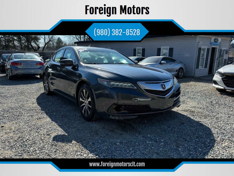 2016 Acura TLX for sale at Foreign Motors in Kannapolis NC