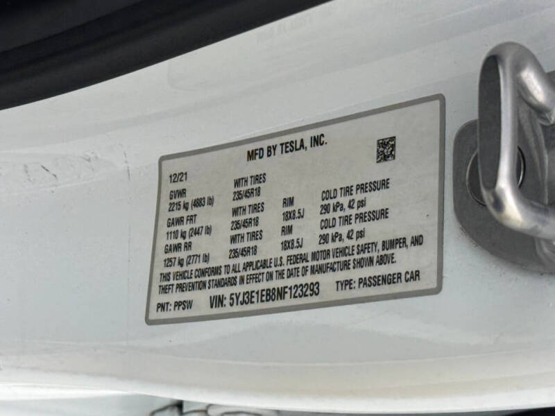 2022 Tesla Model 3 Long Range