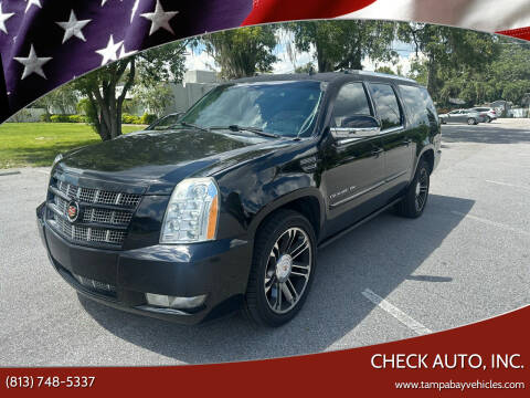 2013 Cadillac Escalade ESV for sale at CHECK AUTO, INC. in Tampa FL