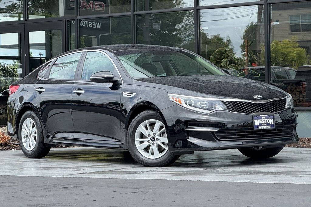 Black 2017 Kia Optima LX LX 4dr Sedan 2