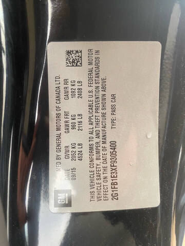 2015 Chevrolet Camaro LS