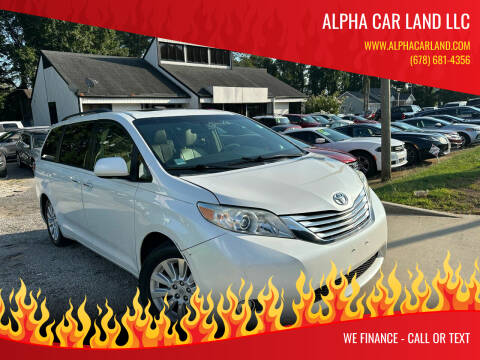 2012 Toyota Sienna for sale at Alpha Car Land LLC in Snellville GA
