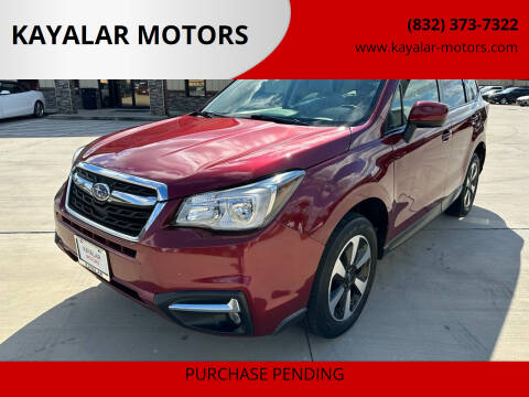 2018 Subaru Forester for sale at KAYALAR MOTORS SUPPORT CENTER in Houston TX